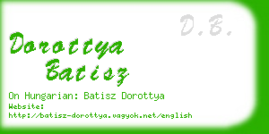 dorottya batisz business card
